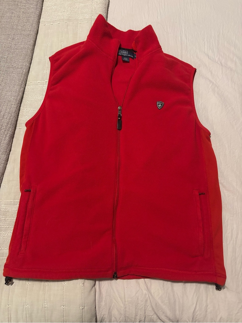 Ralph Lauren Polo Bright Red Fleece Jacket
